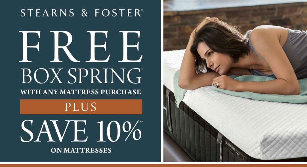 stearns & foster mattress sale